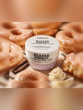 Truly Glazed Donut Exfoliating Body Scrub New